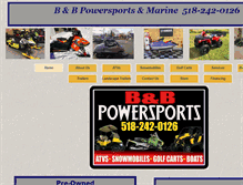 Tablet Screenshot of bb-powersports.com